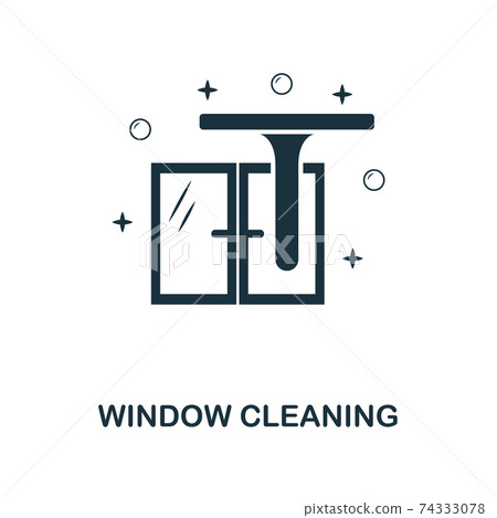 Window Cleaning icon. Line style icon design from cleaning icon collection. UI. Illustration of window cleaning icon. Pictogram isolated on white. Ready to use in web design, apps, software, print. 74333078