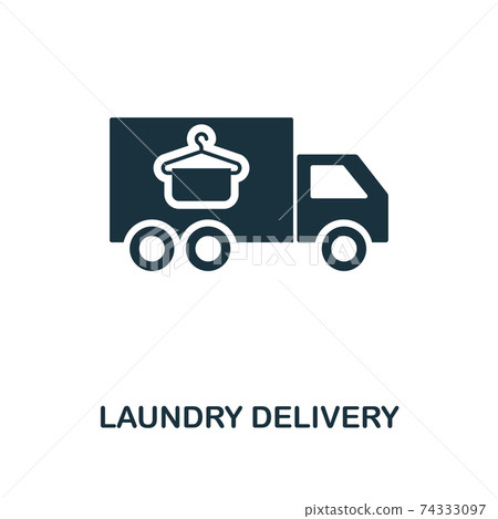 Laundry Delivery icon. Line style icon design from cleaning icon collection. UI. Illustration of laundry delivery icon. Pictogram isolated on white. Ready to use in web design, apps, software, print. 74333097
