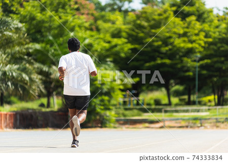 sport runner black man wear feet shoe active running training sport runner black man wear feet shoe active running training 74333834
