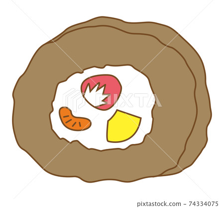Roll cake chocolate 74334075