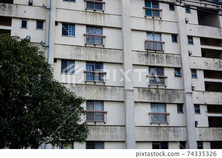 Old public housing in Sanin, old housing complex 74335326