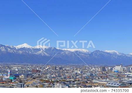 Taketo Matsumoto Winter city and the Northern Alps 74335700