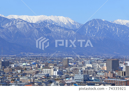 Taketo Matsumoto Winter city and the Northern Alps 74335921