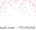 背景框櫻花[白色] 01 74336260