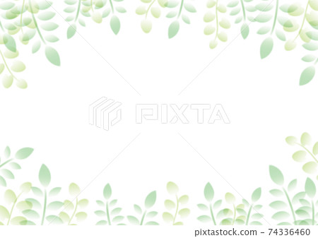 Background frame Plant leaves [white] 02 74336460