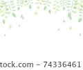 背景框植物葉子[白色] 01 74336461