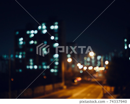 City bokeh with out-of-focus 74337940