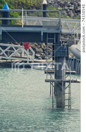 Ladders On A Wharf Ladders On A Wharf 74338548