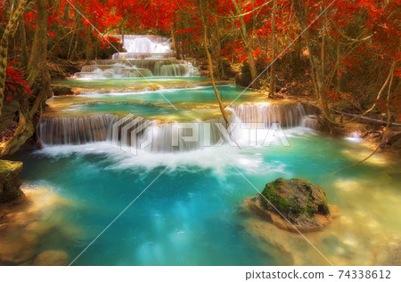 Huay Mae Kamin waterfall 74338612