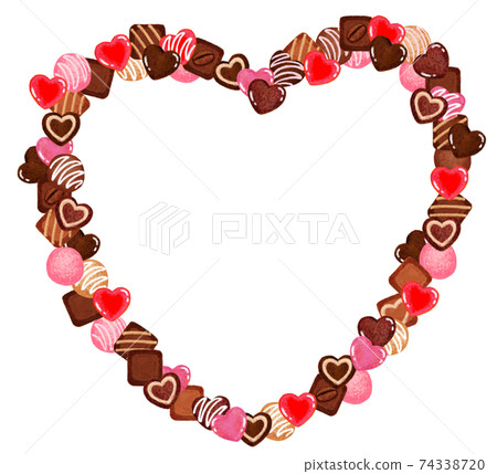 Heart chocolate Heart chocolate 74338720