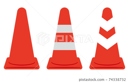 Illustration of a traffic cone Illustration of a traffic cone 74338732