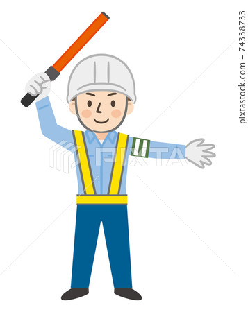 Young male security guard 74338733