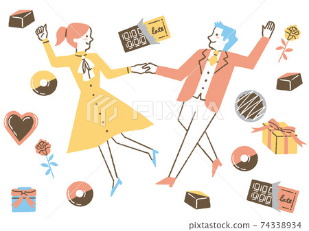 Valentine's day _ illustration Valentine's day _ illustration 74338934