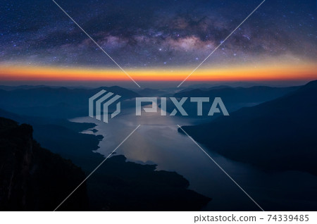 Milky way at Pha daeng luang. 74339485