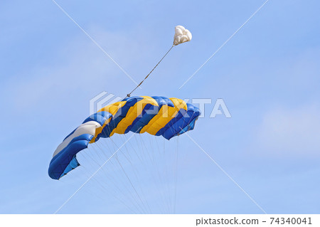 Skydiving Parachute n Blue Sky 74340041