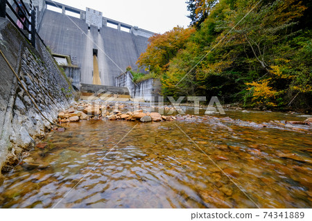 Gunma Prefecture Autumn Azuma-gun Shimagawa Dam 74341889