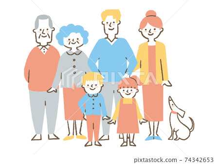 Family illustration 02 74342653