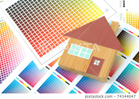 House model and color chart House model and color chart 74344047