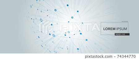 Connect lines with dots, great design for any purposes. Vector halftone illustration. Background illustration backdrop. White background. Futuristic design. Vector drawing Connect lines with dots, great design for any purposes. Vector halftone illustration. Background illustration backdrop. White background. Futuristic design. Vector drawing 74344770