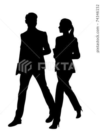 Men and women in suits Men and women in suits 74346152