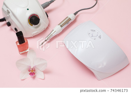 Set of cosmetic tools for manicure and hand care. Set of cosmetic tools for manicure and hand care. 74346173