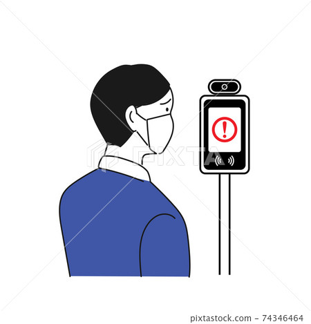 Illustration material of automatic thermometer Illustration material of automatic thermometer 74346464