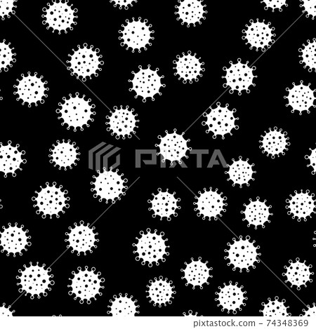 Coronavirus seamless background pattern - Stock Illustration [74348369 ...