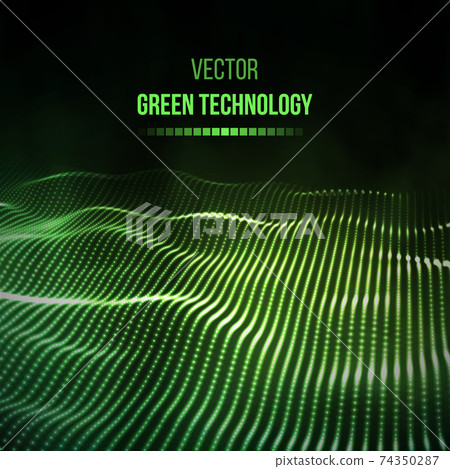 Green technology background. Green energy vector illustration eps10. Team communication concept green background. Vector presentation tech background. Green technology background. Green energy vector illustration eps10. Team communication concept green background. Vector presentation tech background. 74350287