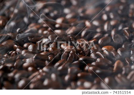 Coffee bean roasting 74351554