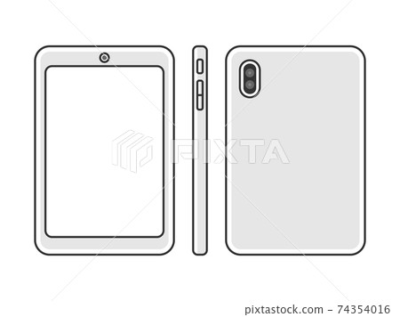Tablet PC illustration set 74354016