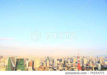 東京都，東京鐵塔及其周圍 74354771