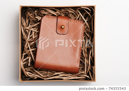 Luxury leather brown color wallet Luxury leather brown color wallet 74355543