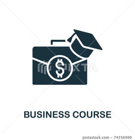 Business Course icon. Simple element from online course collection. Creative Business Course icon for web design, templates, infographics and more Business Course icon. Simple element from online course collection. Creative Business Course icon for web design, templates, infographics and more 74356990