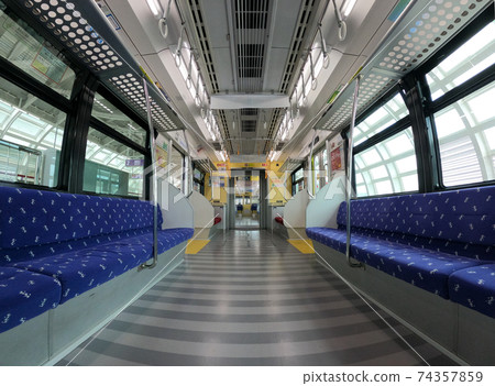 In an unmanned train In an unmanned train 74357859