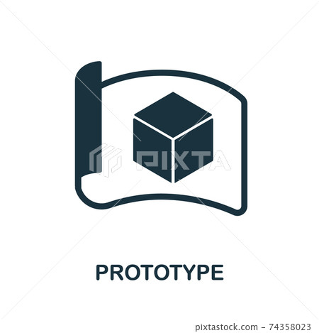 Prototype icon from mobile app development collection. Simple line Prototype icon for templates, web design and infographics 74358023