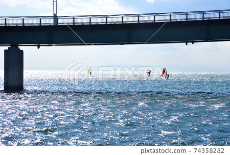 Winter sea surfer Winter sea surfer 74358282