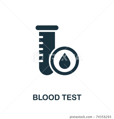 Blood Test icon. Simple illustration from medical equipment collection. Creative Blood Test icon for web design, templates, infographics and more Blood Test icon. Simple illustration from medical equipment collection. Creative Blood Test icon for web design, templates, infographics and more 74358293