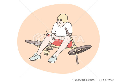 Trauma, childhood, cycling concept 74358698