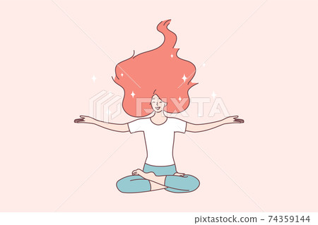 Healthy happy lifestyle, bodycare, harmony concept Healthy happy lifestyle, bodycare, harmony concept 74359144