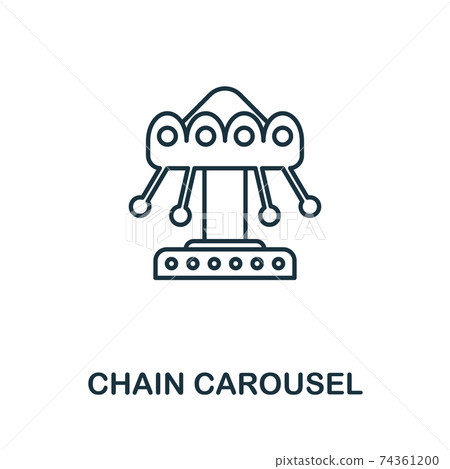 Chain Carousel icon. Simple element from amusement park collection. Creative Chain Carousel icon for web design, templates, infographics and more Chain Carousel icon. Simple element from amusement park collection. Creative Chain Carousel icon for web design, templates, infographics and more 74361200