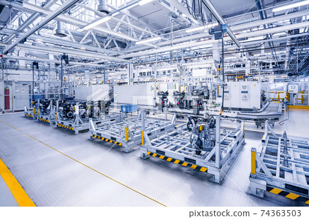 car engines at conveyor line car engines at conveyor line 74363503