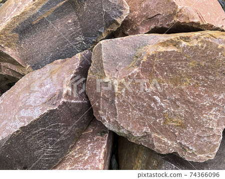 Background from multi-colored stones of different shapes 74366096
