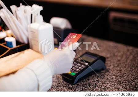 Cashless society prevents transmitting virus from person to person 74366986