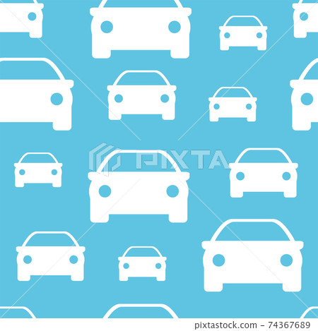 Seamless pattern. Print for clothes. Patterns for packaging. Car icon 74367689
