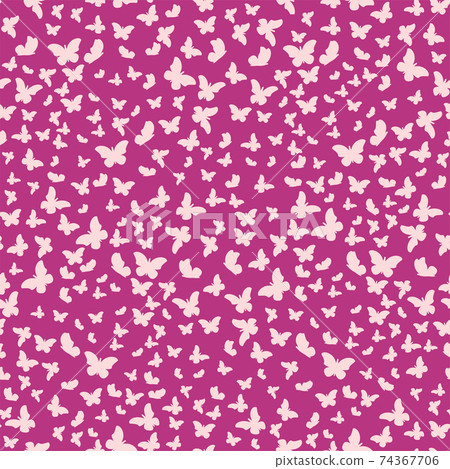 Pattern of butterflies or moths. Print design. Seamless background Pattern of butterflies or moths. Print design. Seamless background 74367706