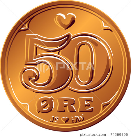 Danish 50 ore coin Danish 50 ore coin 74369596