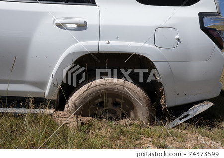 SUV got stuck in the mud SUV got stuck in the mud 74373599