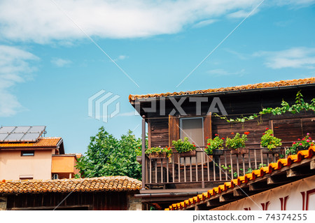 Sozopol old town traditional wooden house in Bulgaria 74374255