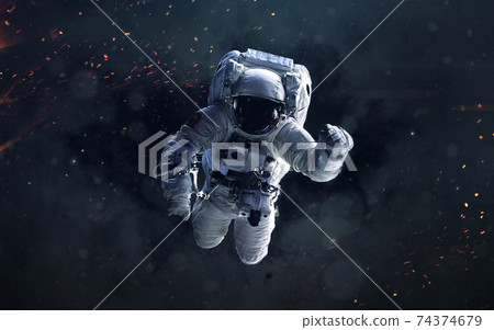 Science fiction space wallpaper with astronaut, incredibly beautiful planets, galaxies, dark and cold beauty of endless universe. Elements of this image furnished by NASA Science fiction space wallpaper with astronaut, incredibly beautiful planets, galaxies, dark and cold beauty of endless universe. Elements of this image furnished by NASA 74374679