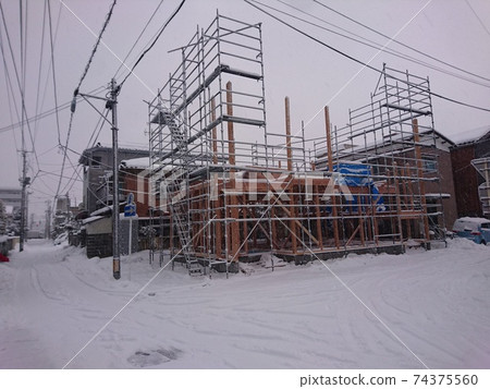 New housing construction site 74375560